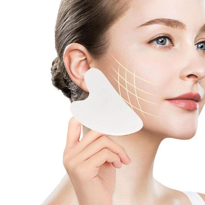 Heart Design Comfort Facial Gua Sha Scraping Board, 1 Count Facial Massage Tool, Face Gusha Tool for Skin Care Therapy, Skin Massaging Tool