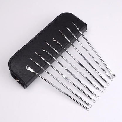 Blackhead Removal Kit, 9 Counts/set Blackhead Remover Kit, Acne Pimple Pimple Popper Tool Kit, Zit Extraction Tools, Blackhead Remover Tools, Pore Extractor, Skincare Products