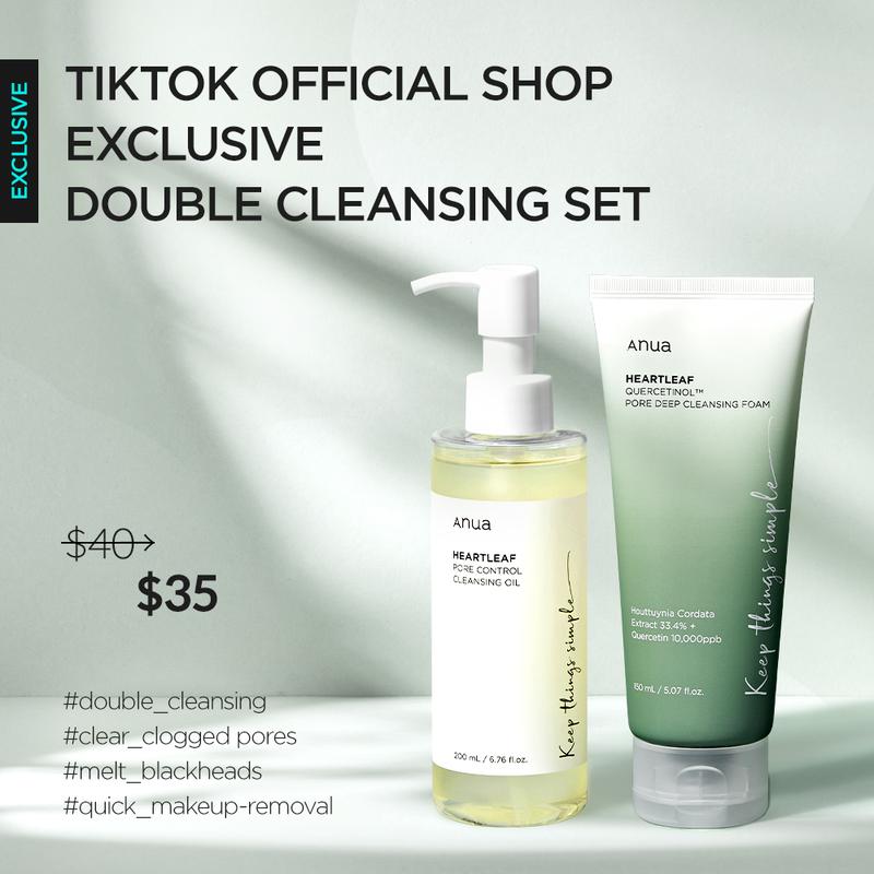 [Anua Official Shop] Double Cleanser Duo for Facial Cleansing Foam Korean