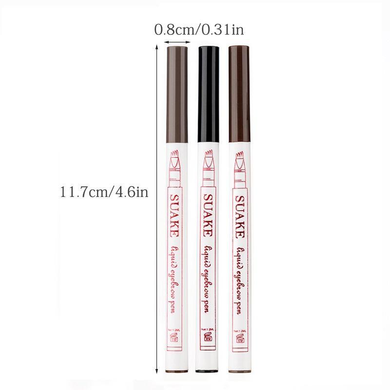 Forked Design Eyebrow Pencil, Long Lasting Natural Eyebrow Pencil, Facial Beauty Tools