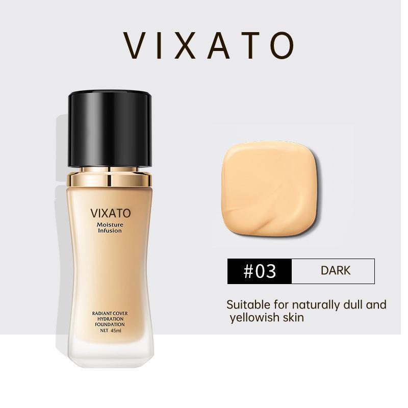 VIXATO oil-control moisturizing foundation sunscreen BB cream, blur blemish concealer, sweat-proof, moisture-proof, and will not clog pores, natural and long-lasting moisturizing concealer hydrating makeup, flawless primer moisturizing concealer BB cream