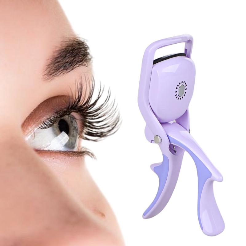 IDN Heated Eyelash Curlers with 3 Heating Modes Compact Makeup Flawless Cosmetic Eazy to Use Tools for Beauty Essential Item for Wedding and Festival Party