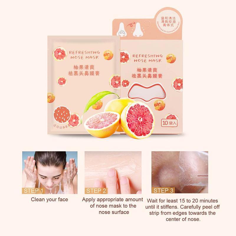 10pcs/pack Lift Off Pore Strips, Blackhead Remover, Deep Cleansing Nose Strip, Patches For Nose Pores