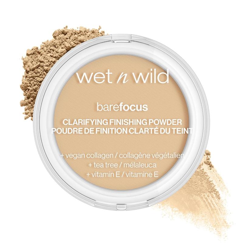 wet n wild Bare Focus Clarifying Finishing Powder | Matte | Pressed Setting Powder Light-Medium