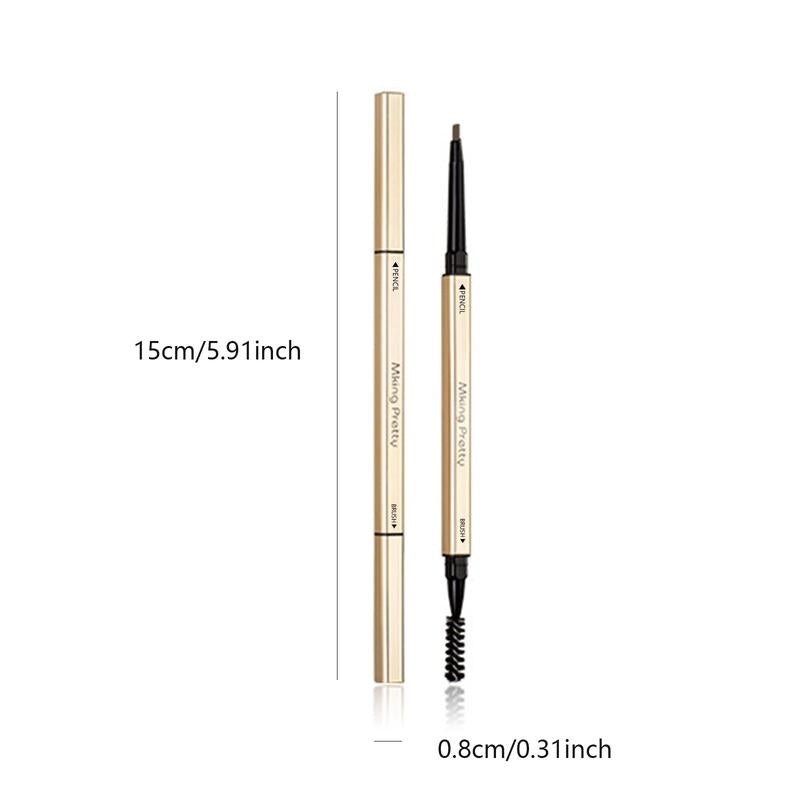 Double-ended Eyebrow Pencil, 1 Count Long Lasting Eyebrow Pencil, Brow Styling Brush, Brow Shading & Filling Pencil, Brow Brush Makeup Tool, Eye Makeup Products