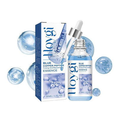 Blue Copper Peptide Firming Essence (1 Box), Moisturizing & Nourishing Serum, Skin Care Product for Women & Men