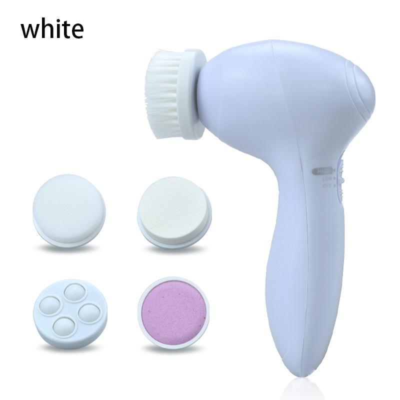 5 in 1 Facial Beauty Care Massager, 1 Box Electric Deep Cleansing Brushes Set, Different Brush Heads for More Cleaning Scenarios, Women's Skincare Tools