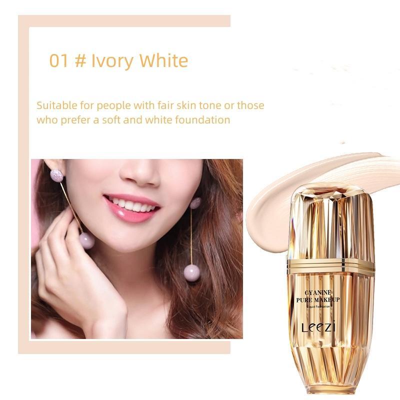 Long Lasting Liquid Foundation, Moisturizing Full Coverage Flawless Makeup Cream, Makeup Product for Women