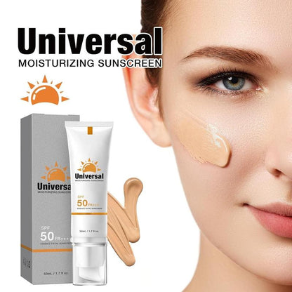 Universal Tinted Moisturizer Sun Care Cream, 2 Boxes Refreshing Sun Block Cream, Non-sticky Sun Light Protection Cream, Sun Care Product for Face