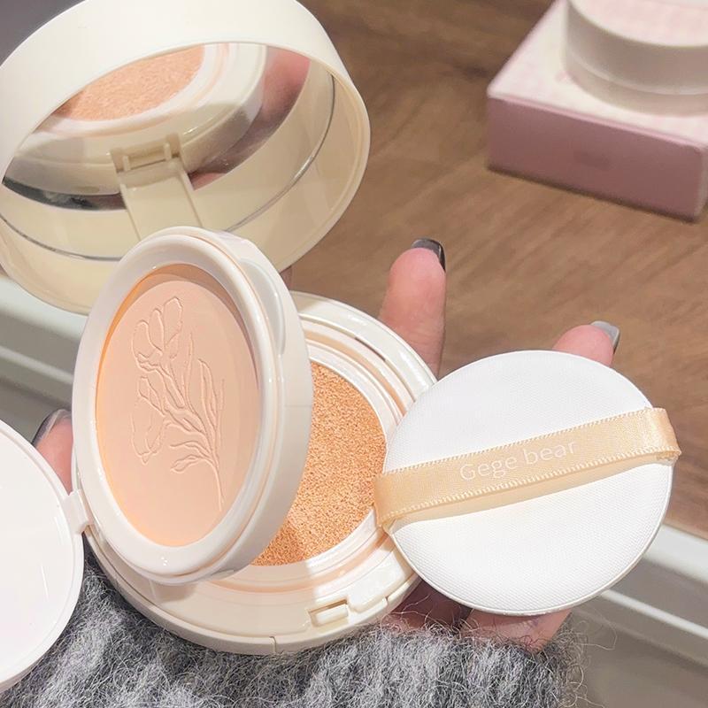 Summer Double Layer Makeup Foundation (2pcs), 2 in 1 Multi-use Powder Air Cushion with Powder Puff, Full Coverage Makeup Cream, Facial Makeup Product for Women & Girls