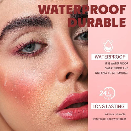 Long Lasting Liquid Blush, Natural Look Blush for Cheeks, Lips, Eyes, Smudge-proof Blush Stick for Daily Makeup