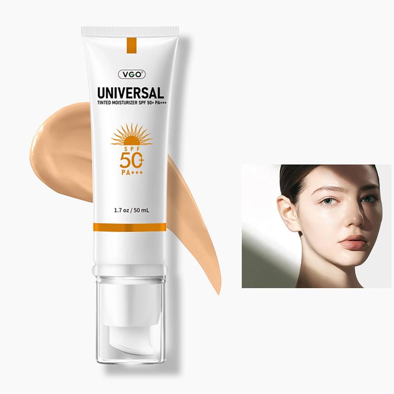 VGO Tinted Moisturizer with SPF 50 All-In-One Face Sunscreen and Foundation, 50ml / 1.7oz