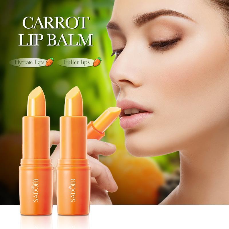 1 Piece Carrot Moisturizing Lip Balm, Lip Care Lipstick, Hydrating Lip Moisturizer, Lip Repair Treatment Products