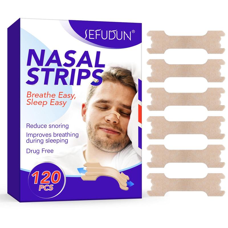 Nasal Strips for Relieving Nasal, 120pcs/box Elastic Breathable Nasal Strip for Reducing Snoring & Improving Sleep Congestion, Easy Sleeping, Nasal Care Supplies for Daily Use