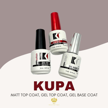 0.5oz KUPA GelFinity Soak Off Gel Base Top Coat Glossy and Matte Nail