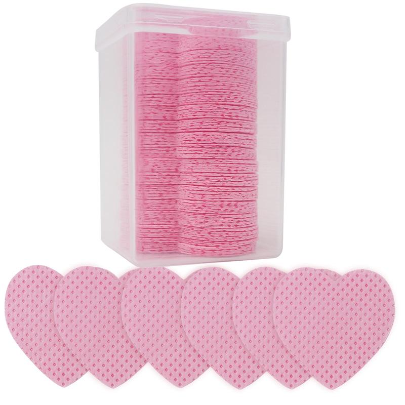 Heart Shaped Makeup Remover Pads, 1set/4sets Xmas Double Sided Dry Cleaning Wipe, Multi-purpose Non-woven Fabric Wipe,?Cosmetic Cleaning Pads, Beauty & Personal Care Supplies