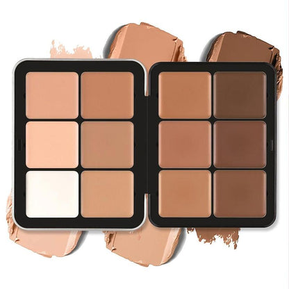 12 Colors Concealer Palette, Summer?Gift, Natural Facial Contouring Detailing Makeup Concealer, Long Lasting Concealer Foundation Cream for Dark Circles, Acne Marks, Soft & Lightweight Highlighting Shadowing Powder, Back To School?Cosmetic Gift