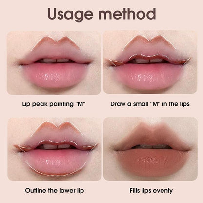 Matte Lip Pencil, 1 Count Long Lasting Waterproof Lip Liner, Natural Plump Lip Gloss, Makeup Products for Girls Women