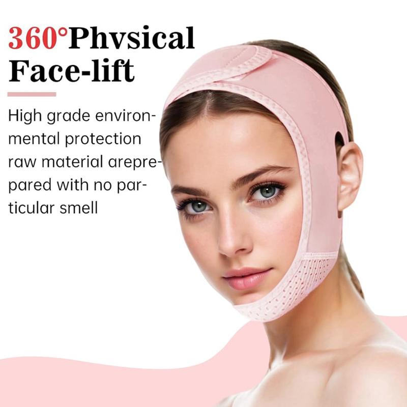 V Line Lifting Mask with Chin Strap for Double Chin, Face Skincare Lifting Belt for Women, Beauty & Personal Care Product