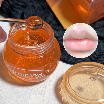 Moisturizing Honey Jar Design Lip Mask, 1 Count Hydrating Lip Balm, Anti-cracking Lip Moisturizer, Comfort Lip Care Product for Women & Men