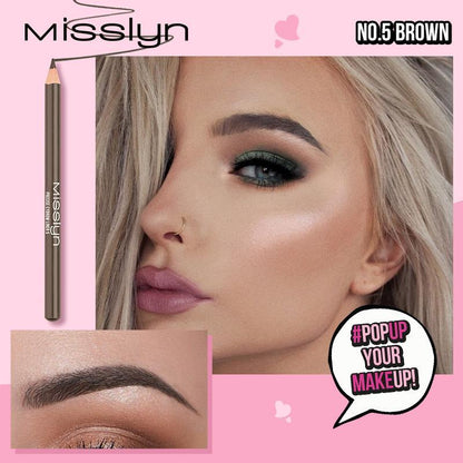 Cosmetic Eyebrow Pencil, 1 Count Long Lasting Eyebrow Pencil, Brow Styling Brush, Sweat Proof High Pigmented Brow Shading & Filling Pencil, Makeup Tool Easy to Apply