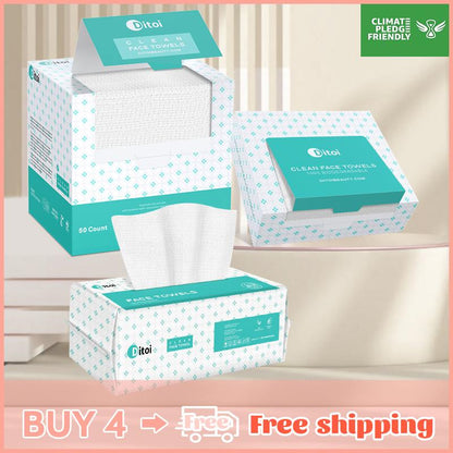 Ditoi Disposable Face Towels Soft  And Absorbent Facial Cloths