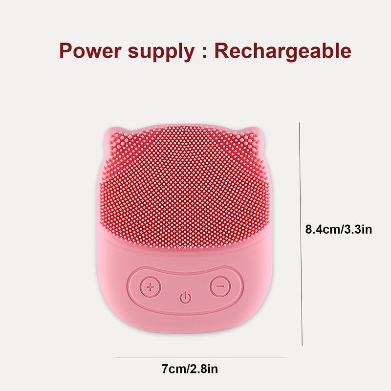 Portable Facial Pore Cleanser Cleansing Brush, 1 Count Rechargeable Facial Cleansing Brush, Facial Skin Massage Brush for Women &Girls