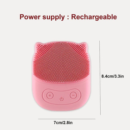 Portable Facial Pore Cleanser Cleansing Brush, 1 Count Rechargeable Facial Cleansing Brush, Facial Skin Massage Brush for Women &Girls