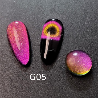 5pcs/lot Galaxy Color Shifting Cat Eye Gel Nail Polish Set Magnet Polish