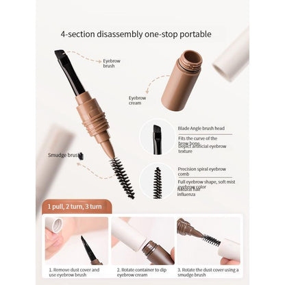 Double-ended Long-wearing Eyebrow Pencil, 1 Count Eyebrow Pen, Waterproof Long Lasting Eyebrow Pencil, Eyebrow Makeup Tool For Women