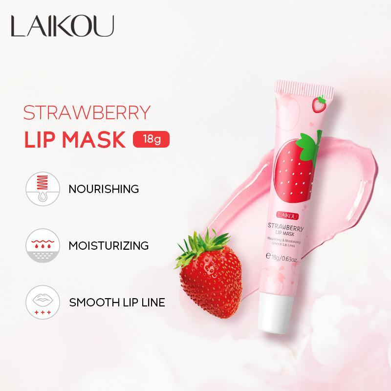 Strawberry Lip Mask, 1 Count?Moisturizing Lip Balm, Hydrating Plumping Lip Stick Lip Moisturizer, Lip Skin Care Treatment Lip Care Product