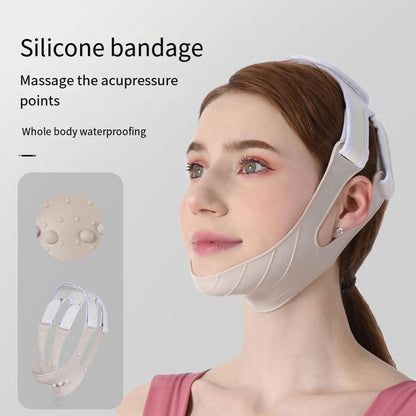 Silicone Face Slimming Mask, 1 Count V Shaped Face Lifting Belt for Tightening Skin, Waterproof Facial Slimming Strap for Daily Use