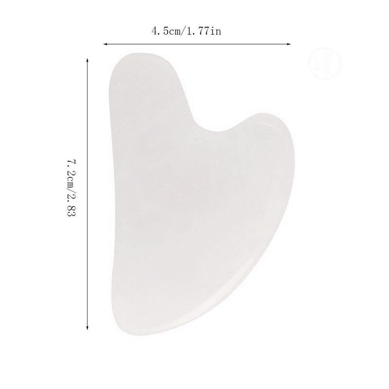 Heart Design Comfort Facial Gua Sha Scraping Board, 1 Count Facial Massage Tool, Face Gusha Tool for Skin Care Therapy, Skin Massaging Tool