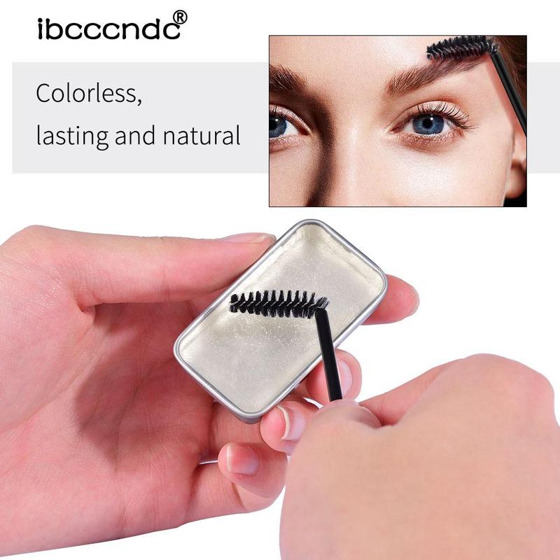 Eyebrow Styling Soap with Brush, Eyebrow Shaping Cream and Eyebrow Brush Set, Long Lasting Eye Brow Styling Cream, Cosmetic Eyebrow Brush Tool for Music Festival