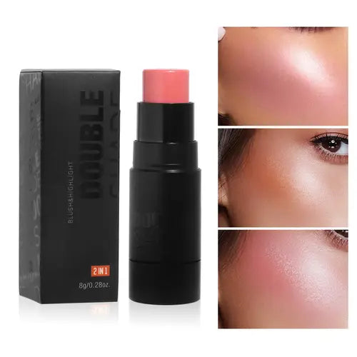 Blush Stick for Cheeks & Contour, Highlighter Sticks, Hydrating Face