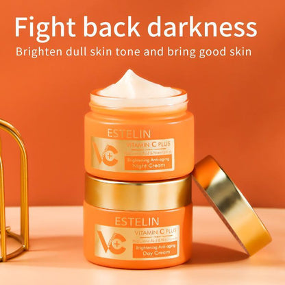 ESTELIN Vitamin C Renewal Day Cream and Renewal Night Cream provide long-lasting moisturization, keep the skin soft and smooth, support the skin's natural healing process, and improve overall skin texture. Moisturizers Skincare  Skin Repair  Moisturizing