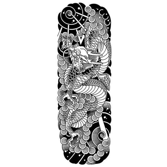 Dragon & Phoenix Pattern Tattoo Sticker, Temporary Tattoo for Men & Women, Waterproof Fake Tattoo Sticker