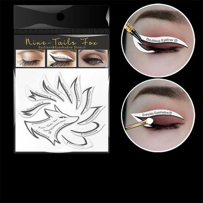 Eyeliner Stencil Stickers, Eyeshadow Eyeliner Auxiliary Tool, Eyeshadow?Eye Brow Stamp Stencils Eyebrow Template for Eyebrow Shaping, Grooming, Tinting, Eye?Cosmetic?Stickers