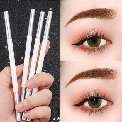 Double-ended Eyebrow Pencil, 1 Count Waterproof Long Lasting Eyebrow Pencils, Eye Makeup Products for Beginners