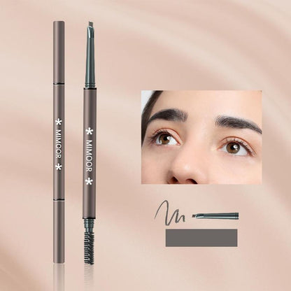 Double Ended Eyebrow Pencil & Brush, 1 Count Waterproof Long Lasting Eyebrow Pencil, Brow Styling Pen, Brow Shading & Filling Product