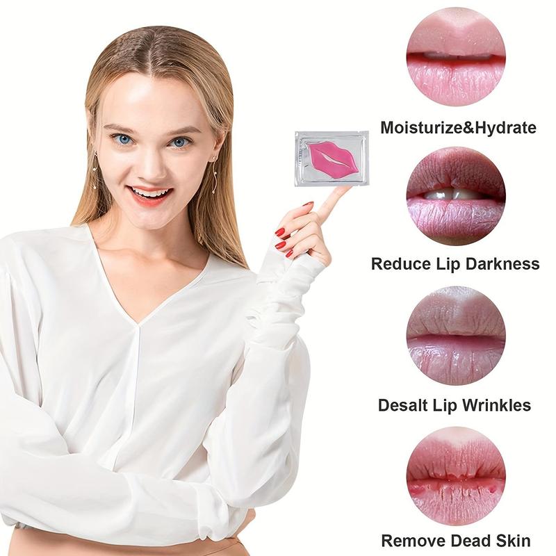 Moisturizing & Exfoliating Lip Mask, 20pcs Hydrating Lip Care Mask, Lip Care Products for Women & Girls