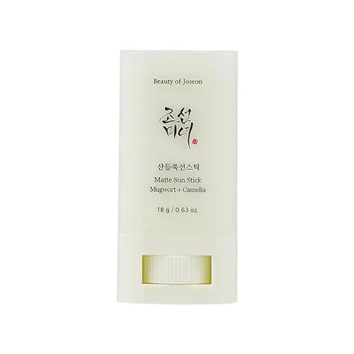 Matte sun stick Joseon : Mugwort+Camelia(18g, 0.63oz) (SPF50+ PA++++) | Korean Skincare | Facial Moisturizer with SPF | No White Cast | Strong UV Protection | Non Greasy