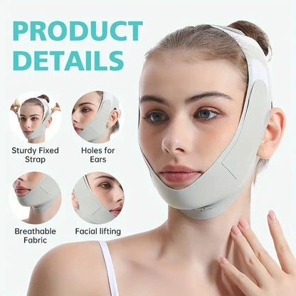 Face Muscle Training Tool, 2 Counts/set Face Muscle Trainer & Breathable Sleeping Face Mask, Facial Skin Lifting Accessories for Women & Men