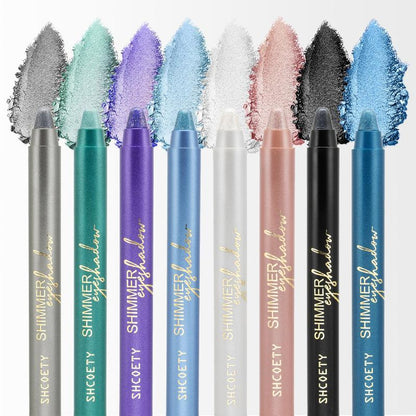 Glitter Waterproof?Eyeshadows, 8pcs Shimmering Highlighting Liquid Eyeshadow Sticks For Crystal Makeup