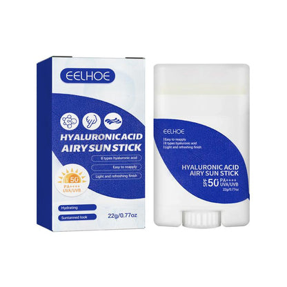 Hyaluronic Acid Sunscreen Stick Moisturizing, lightweight, refreshing, moisturizing, waterproof, SPF50+ UV protection Facial Skincare