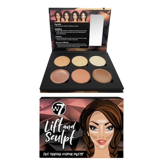 Lift & Sculpt Cream Contour Kit - Concealing, Highlighting & Contouring Makeup Palette - Step-by-Step Instructions Included Bronzer Cosmetic