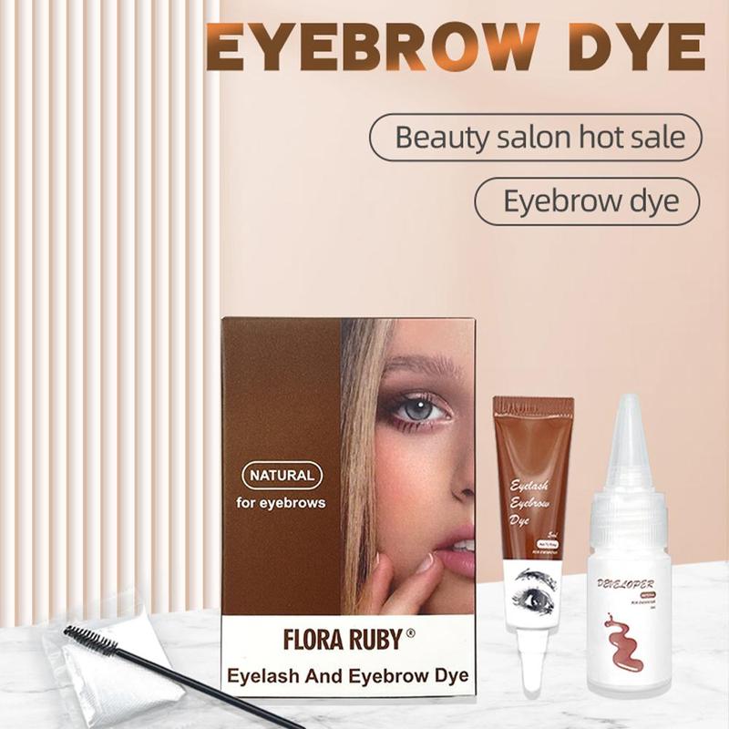 Eyebrow Dye Kit, 1 Set Eyebrow Tinted Cream Eyelash Pomade Cream, Eye Brow and Eye Lash Coloring Cream, Eyebrow Makeup Products