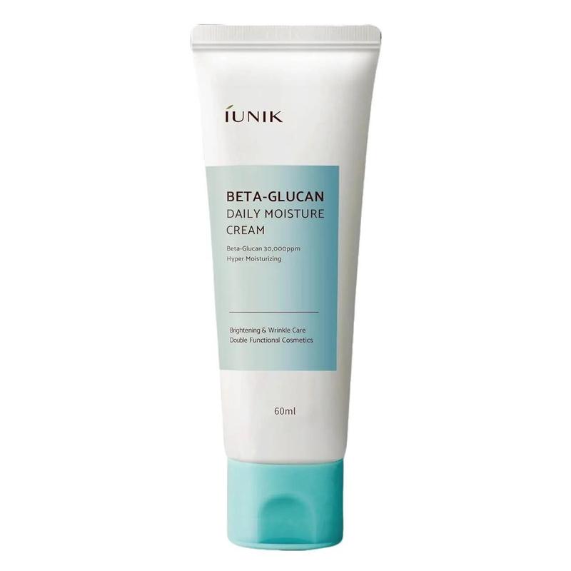 [Official Product] IUNIK Beta Glucan Daily Moisture Cream - Korean Skincare Vegan Moisturizer with Beta-Glucan - Regenerating & Lifting Face Cream for Dry Mature Sagging Sensitive Skin (2.02 fl oz)