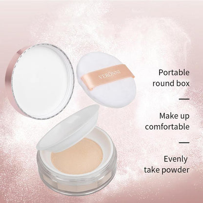 Long-wearing Pressed Powder, 1 Count Oil Control Matte Powder, Setting Powder, Face Makeup Accessories, Cosmetics, Smooths Skin & Completes Makeup, Suitable for All Skins