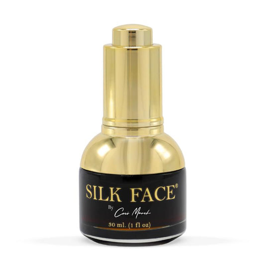 Elixir Silk Face Serum by Coco March - Pure Silk Extracts - Quickly Reduces Fine Lines - Evens out Skin Tone, Luxurious Illumination Visible from the first application 1 fl oz